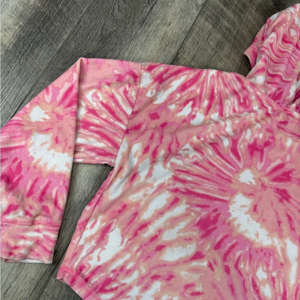Justice Girls Pink Tie Dye‎ Hoodie